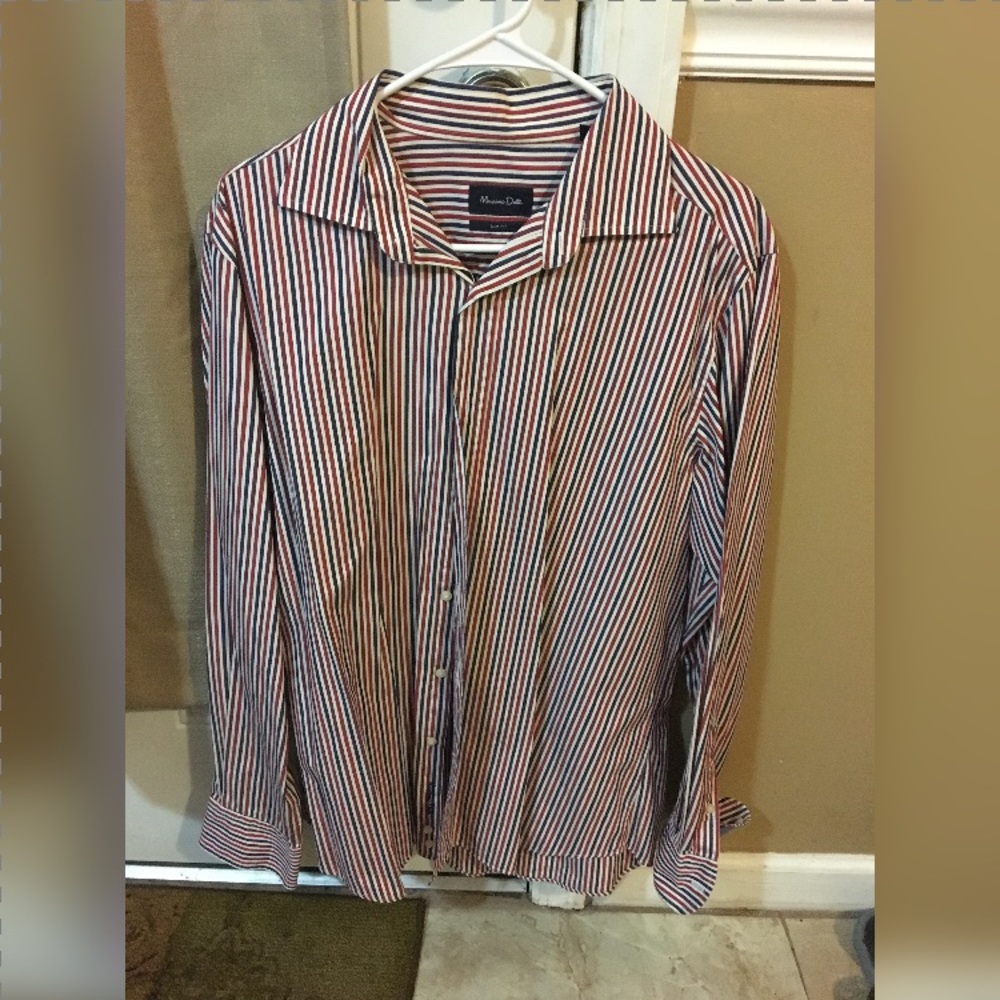 Massimo Dutti Slim Fit XL button down shirt